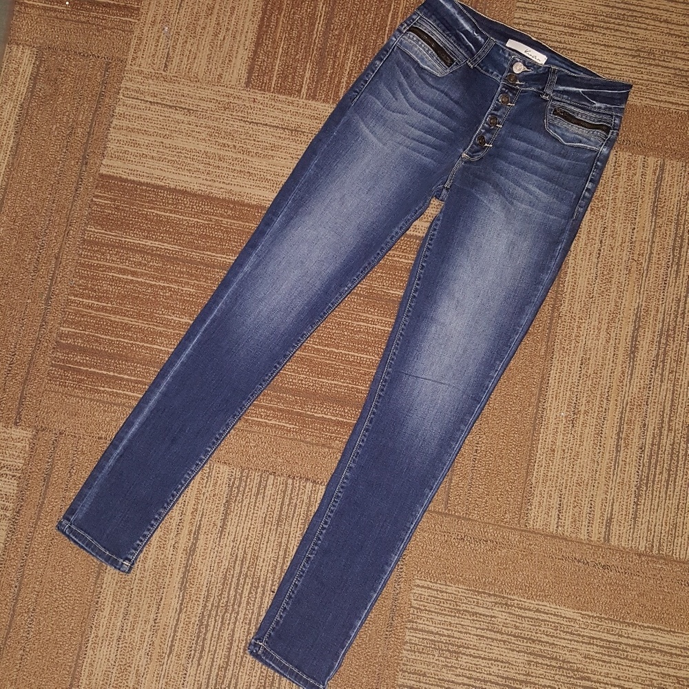 KanCan | Exposed Button High Waisted Skinny Jeans